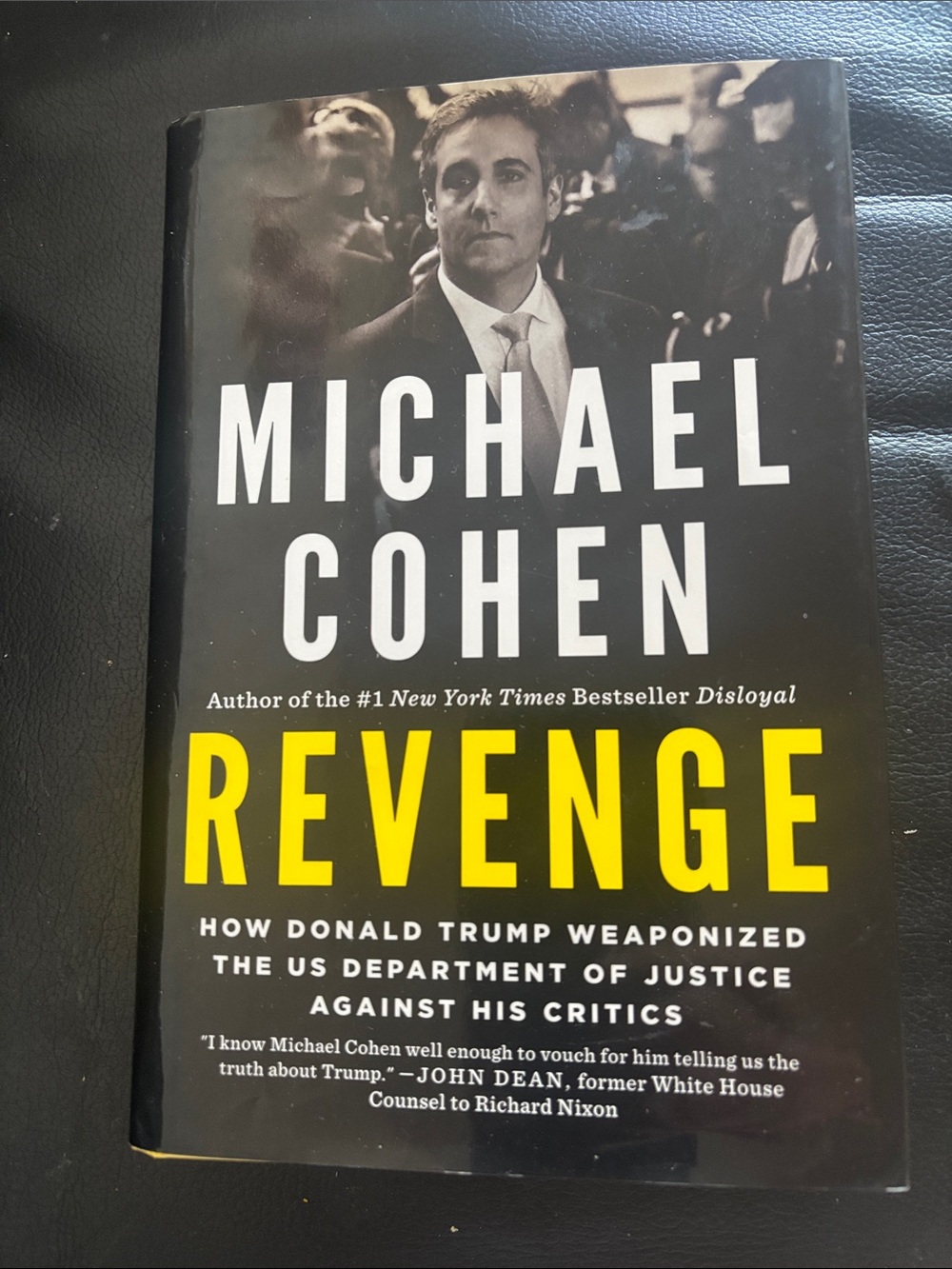 Michael Cohen Revenge Hardcover Book - Black & Yellow Cover
